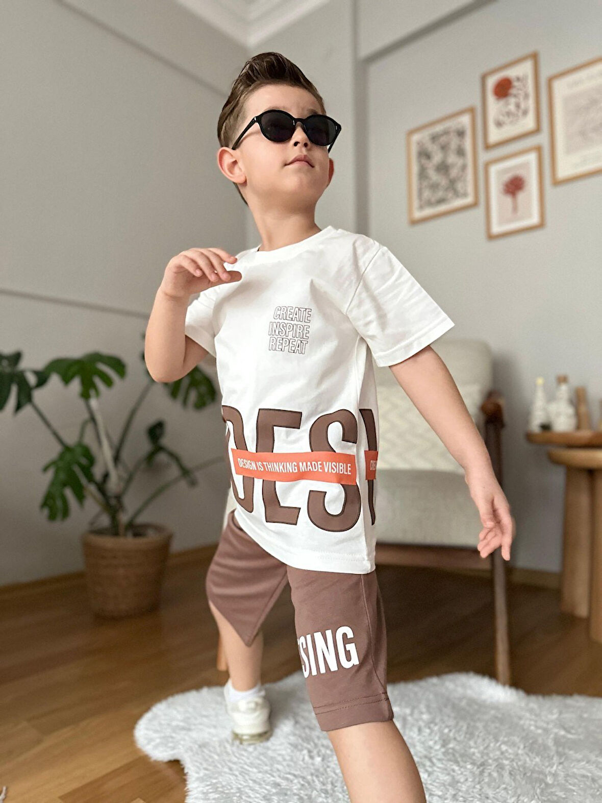 Design Çift Baskı Garson 2li Takım