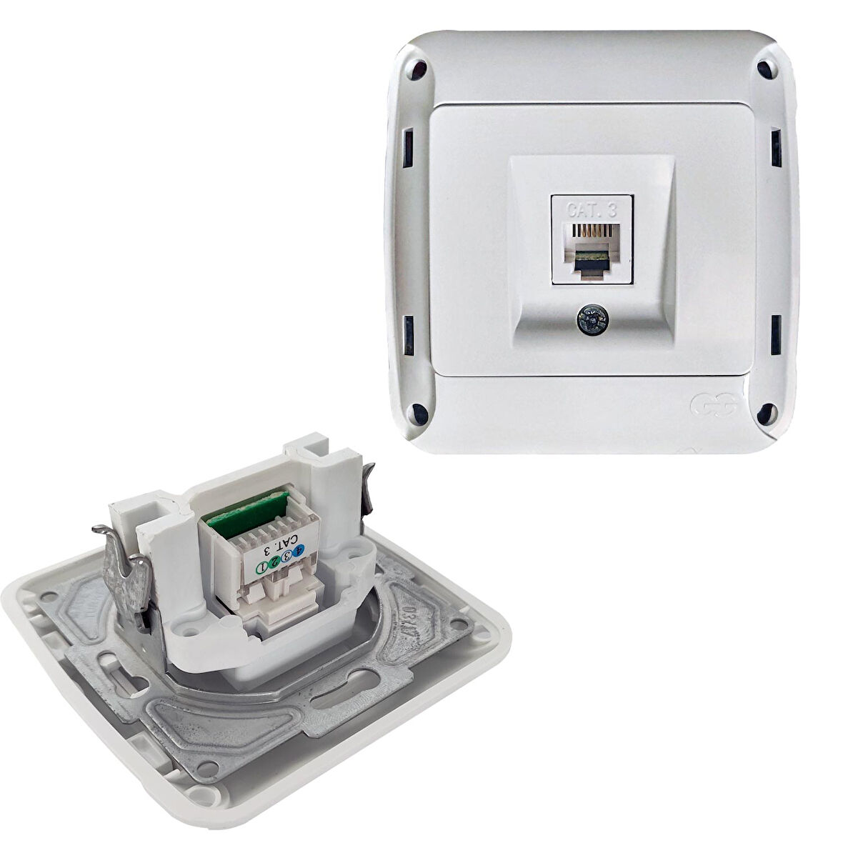 CAT3 TELEFON PRİZİ TEKLİ ÇERÇEVESİZ GÜNSAN