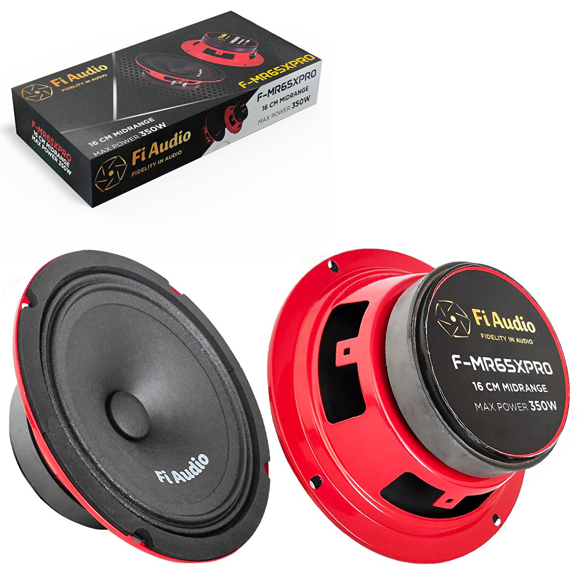 Fİ AUDIO F-MR65XPRO Oto Midrange 16cm 350 Watt 2 Adet