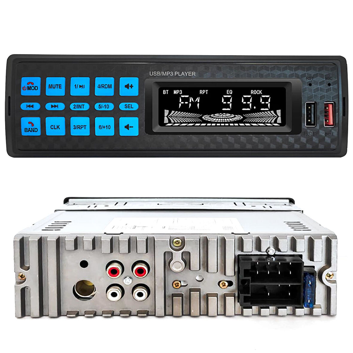 PREMİO UTE-38BT Oto Teyp 4X50 Watt Bluetooth 2xUsb