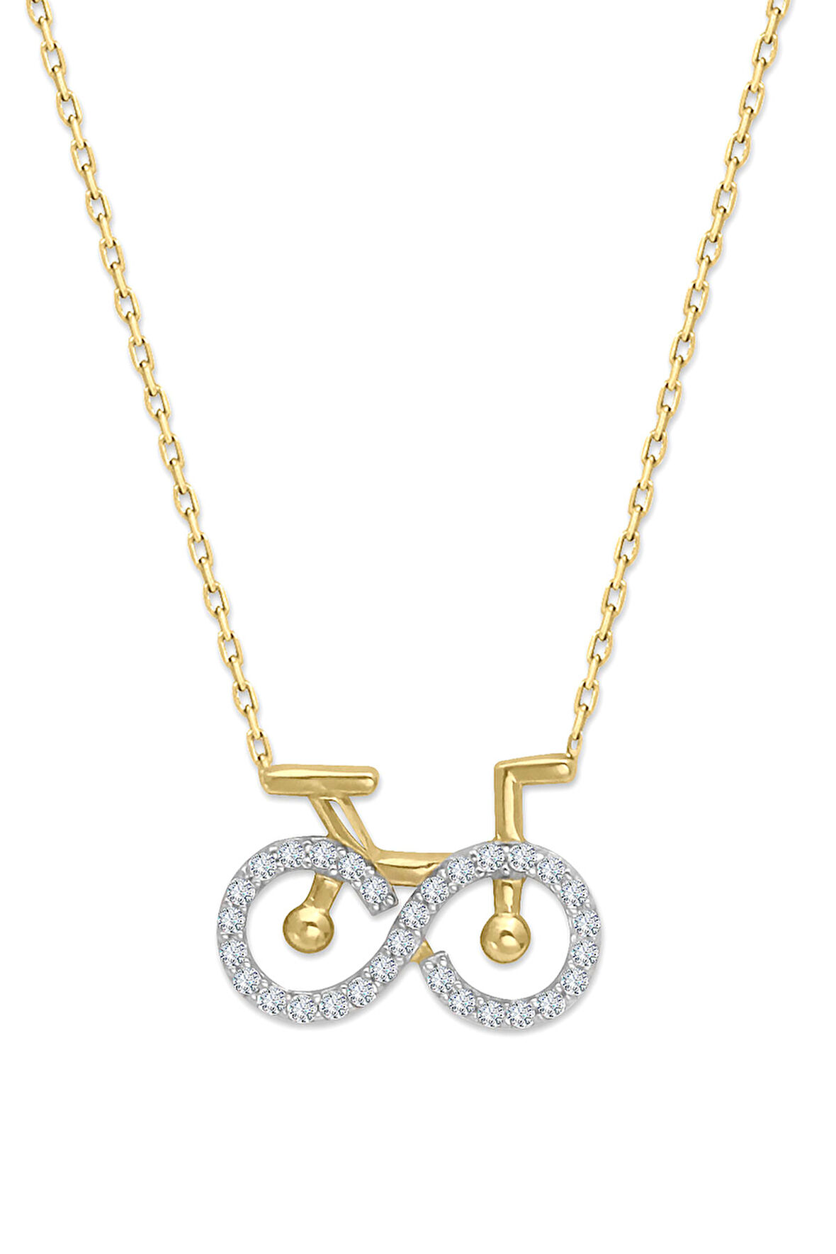 Altın Bisiklet Kolye