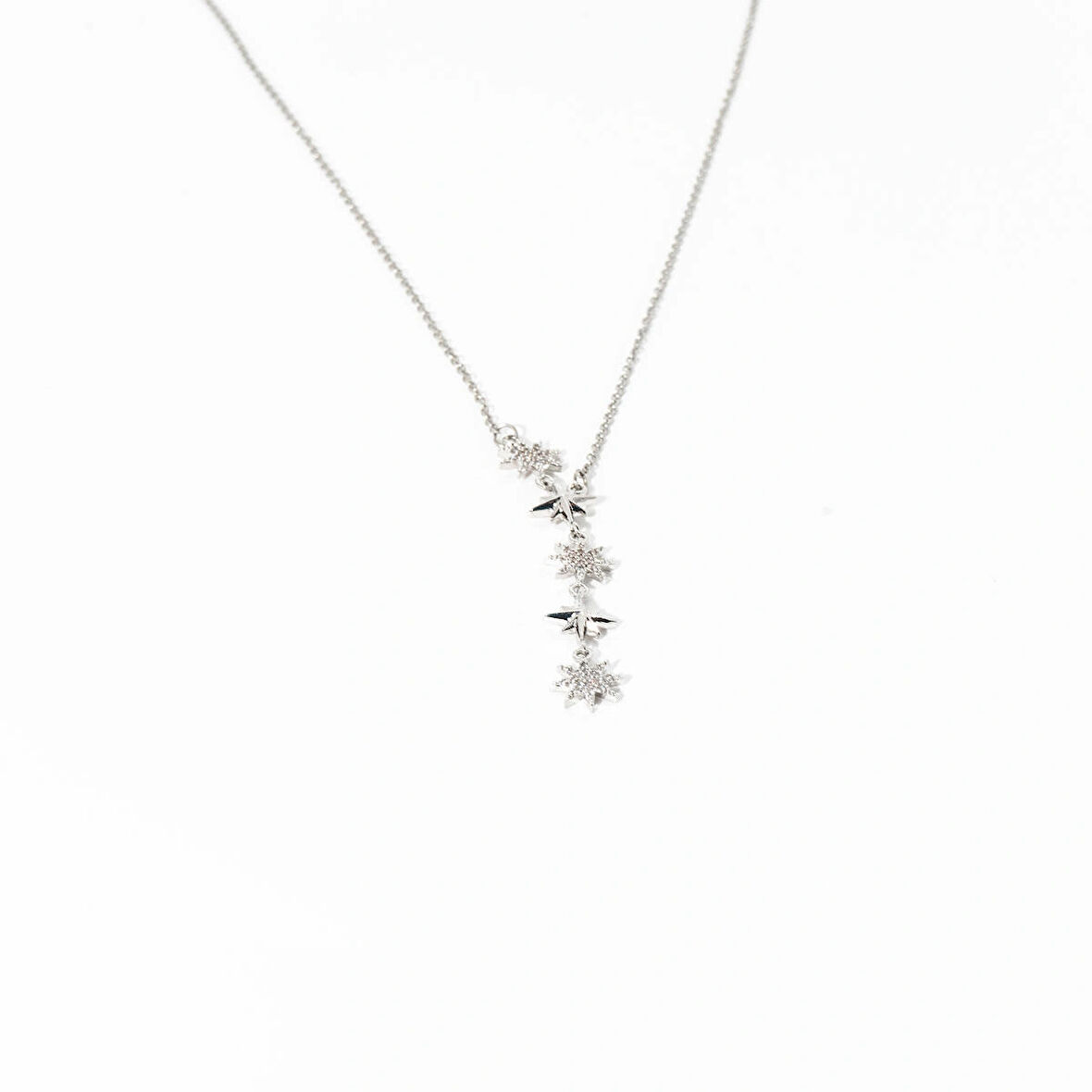 Biem Gümüş Yıldız Y kolye