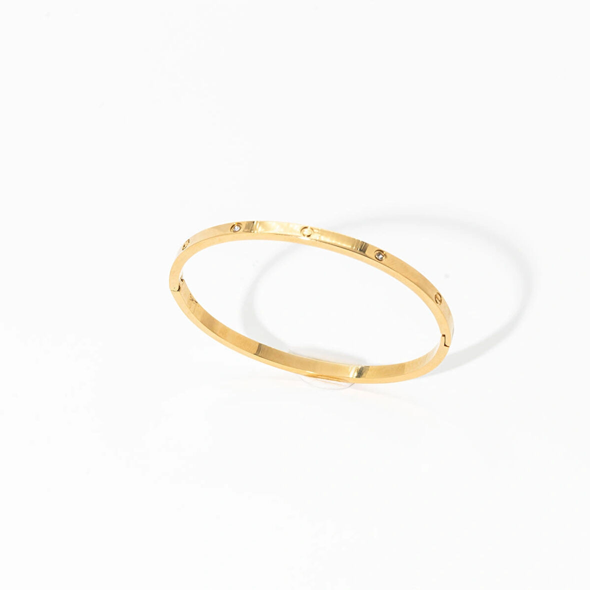 Biem İnce Cartier Model Çelik Kelepçe Bileklik