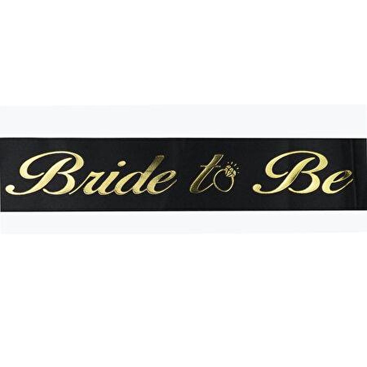 BRİDE TO BE SİYAH GOLD KUŞAK 150 CM