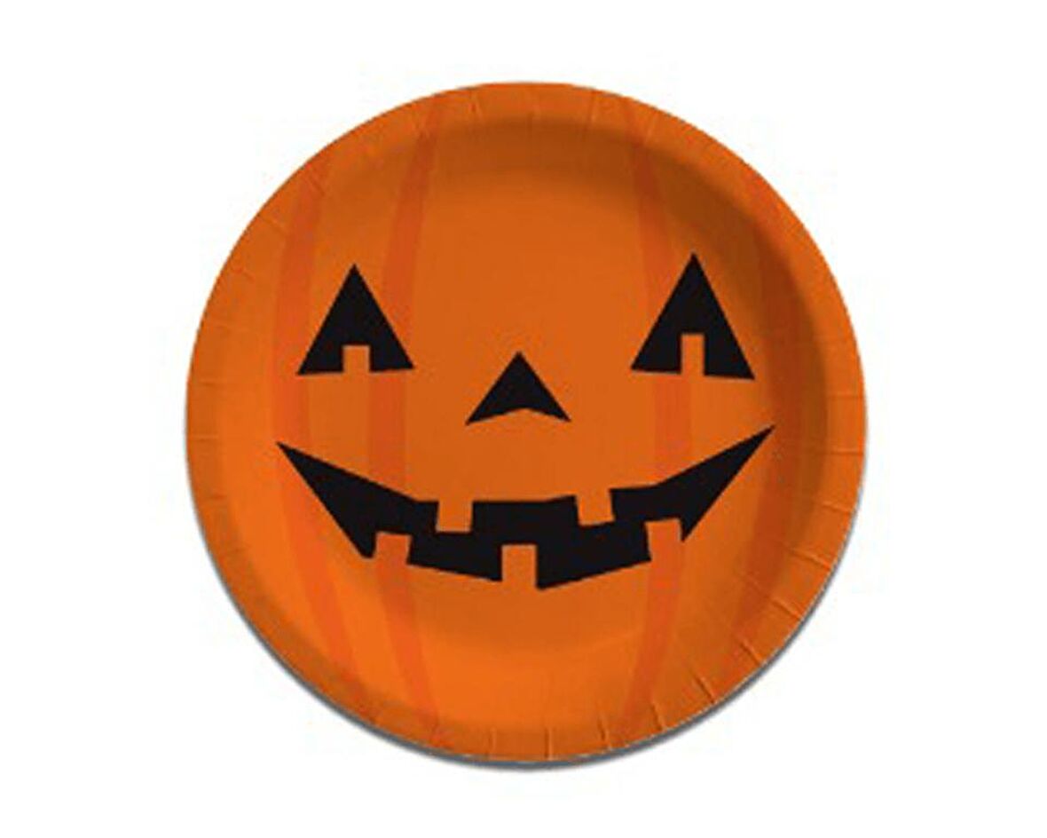 CADILAR BAYRAMI HALLOWEEN BALKABAĞI TABAK TURUNCU 8'Lİ