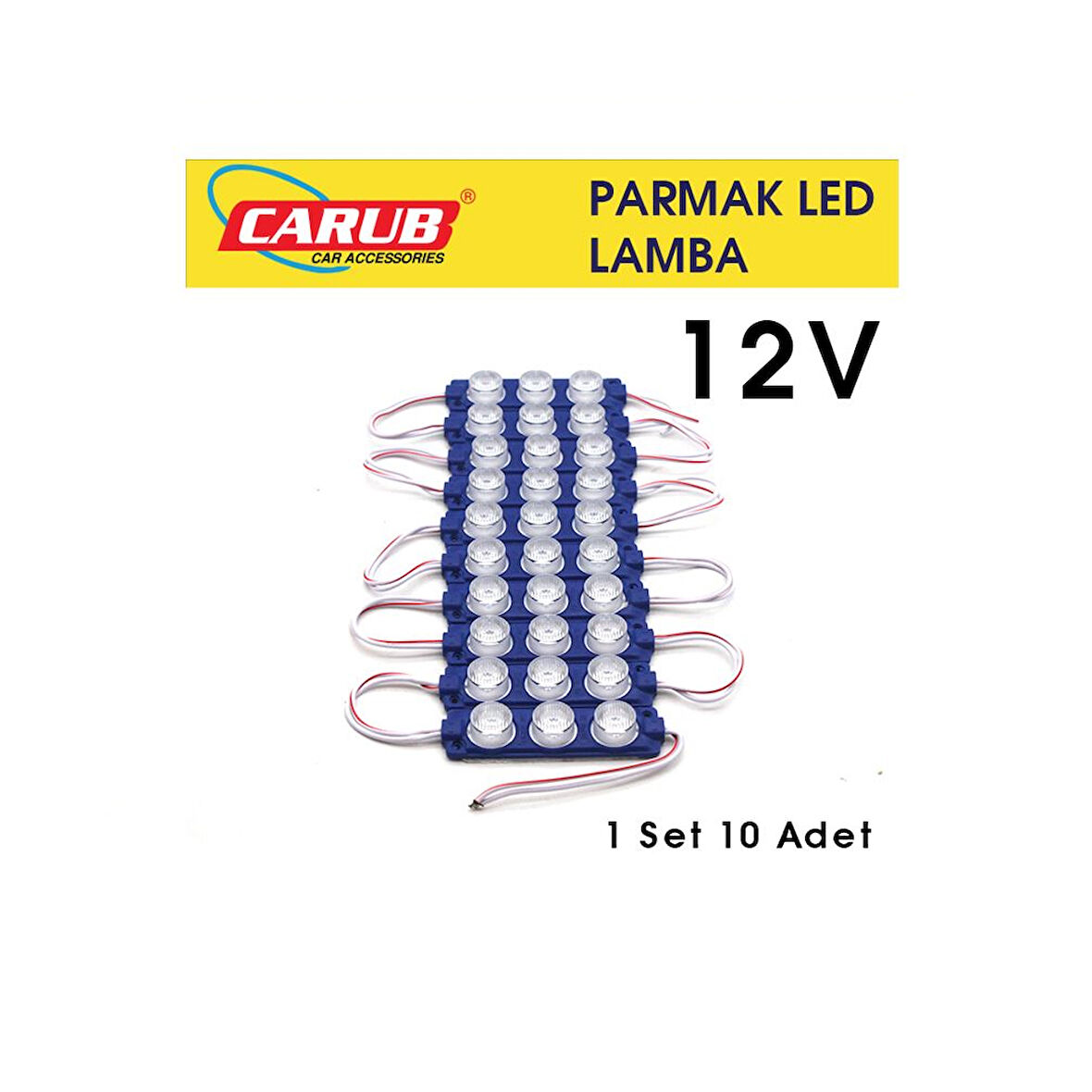 BR0409929 PARMAK LAMBA CAMLI SOFIT 12V MAVi 10LU PAKET