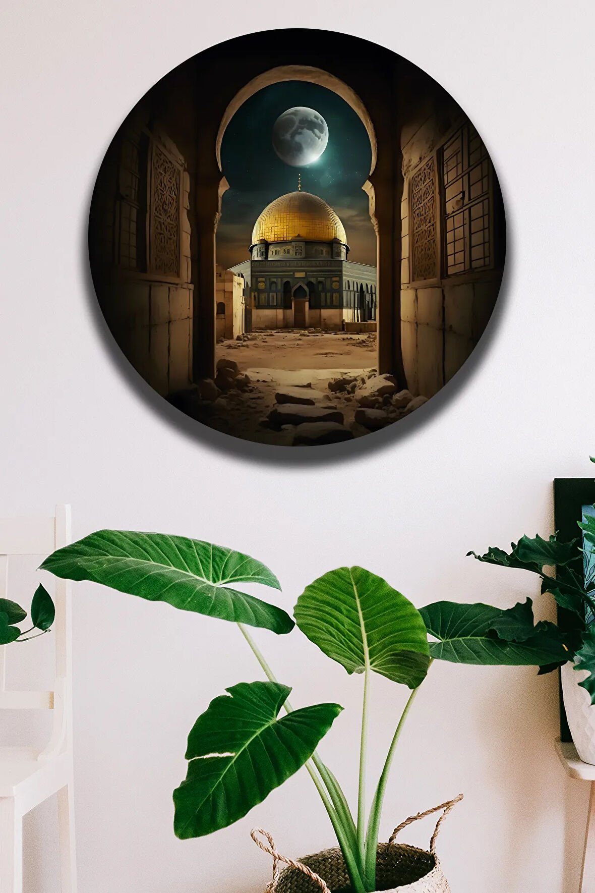 Mescid-i Aksa Dini Tablo Poster Modeli, Oturma Odası, Salon, Ofis Duvar Dekorasyonu