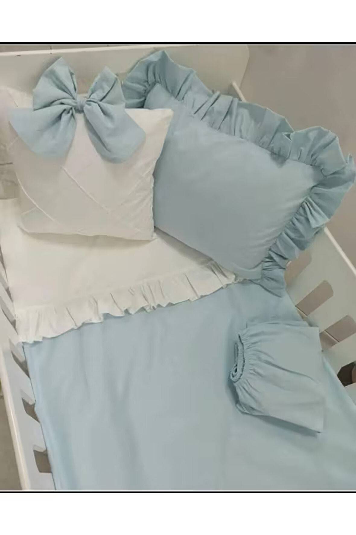 Mia bebek nevresim takımı fırfırlı tarcın