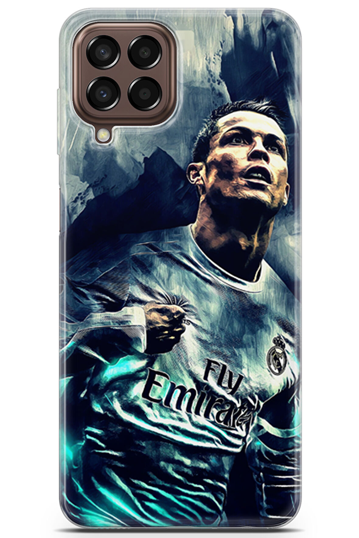 Samsung Galaxy M33 uyumlu Futbol 1 Soft Silikon Cristiano Ronaldo