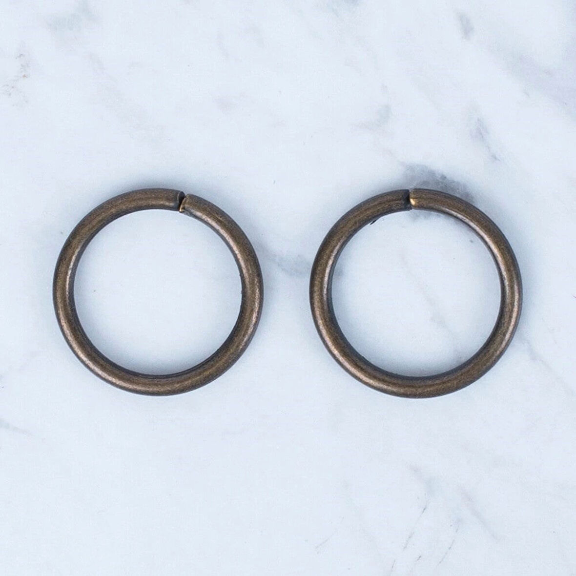 Loren Oksitli Altın Yuvarlak Halka 2 li Paket