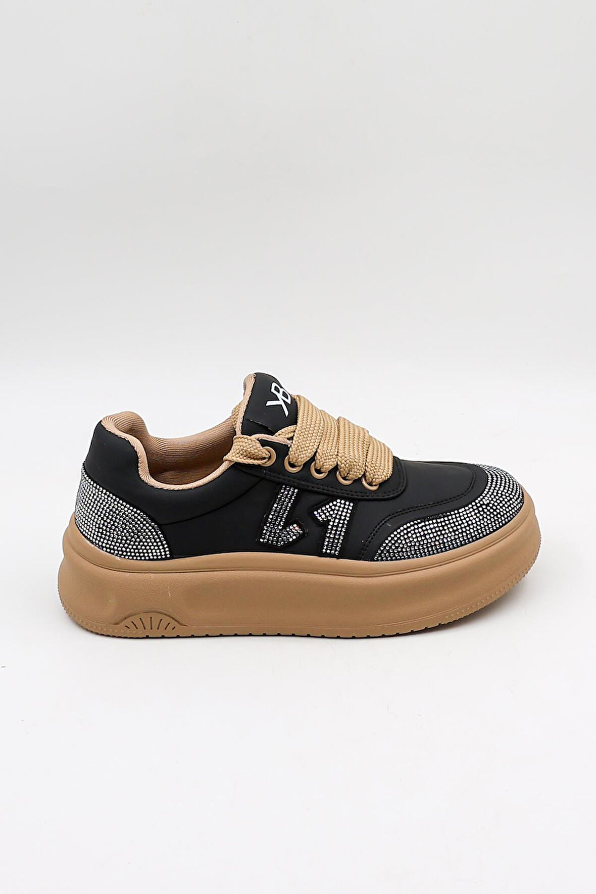 KristeBell İthal Özel Seri Kadın Sneaker Ayakabbı KB1002 - Siyah - 36