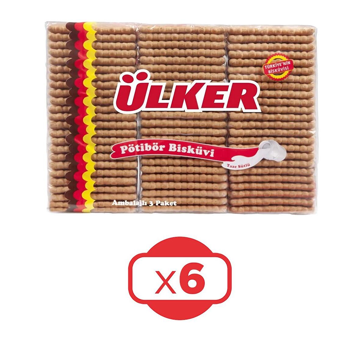 Ülker Pötibör Bisküvi 450 G x 6 Adet