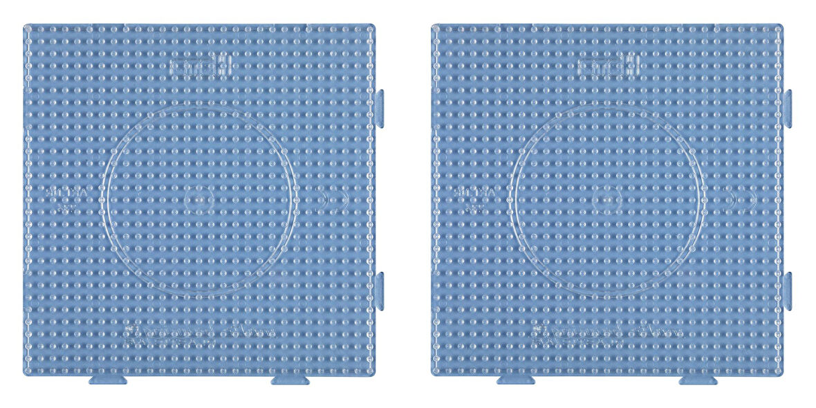 2 li Hama Midi Boncuk Tablası Şeffaf Kare Büyük