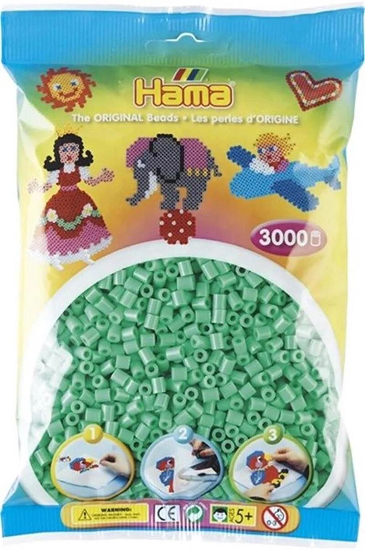 Hama Midi Boncuk 3.000'lik - Açık Yeşil
