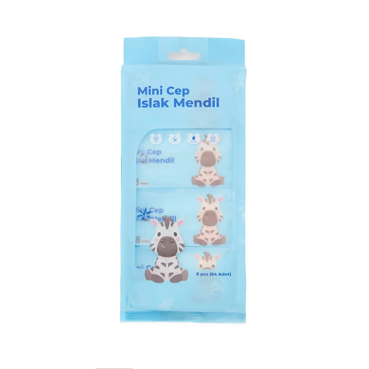 Mini Cep Islak Mendil Günlük Pratik 8'li Paket (2818)