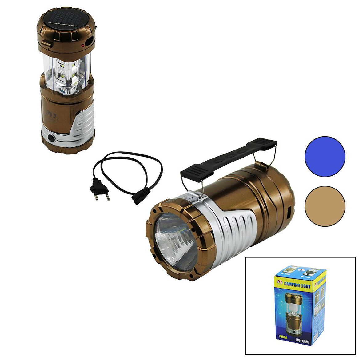 2IN1 1W+12LED SOLAR - FİŞ ŞARJLI LÖKÜS MODEL KAMP LAMBA FENER-POWERBANKPLASTİK TUTMA KULP (2818)