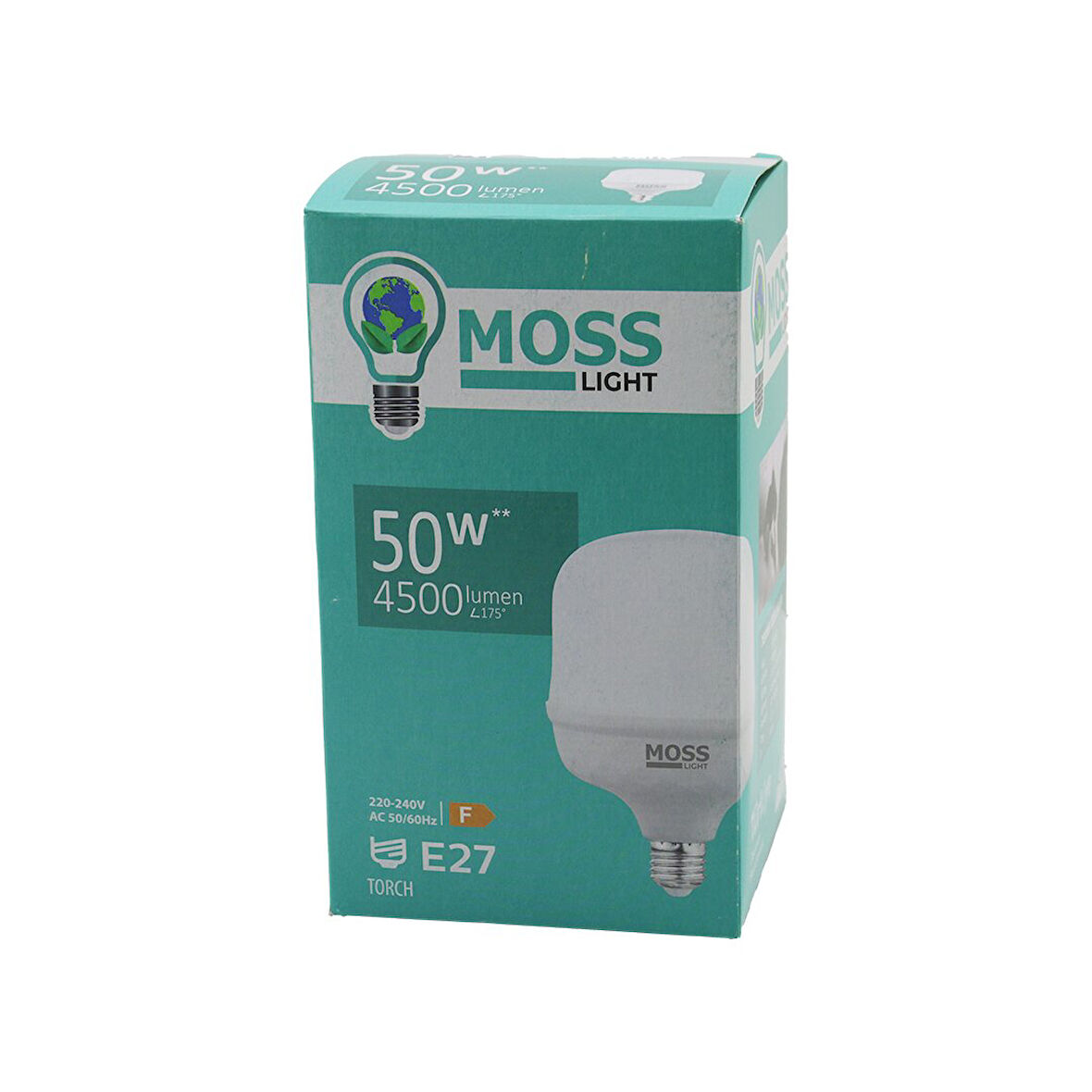 50W  TORCH  LED AMPUL PLASTİK E27 4500LUMEN L175° 5000 SAAT ÖMÜR IP20 185-265V AC  MS-3099 (2818)