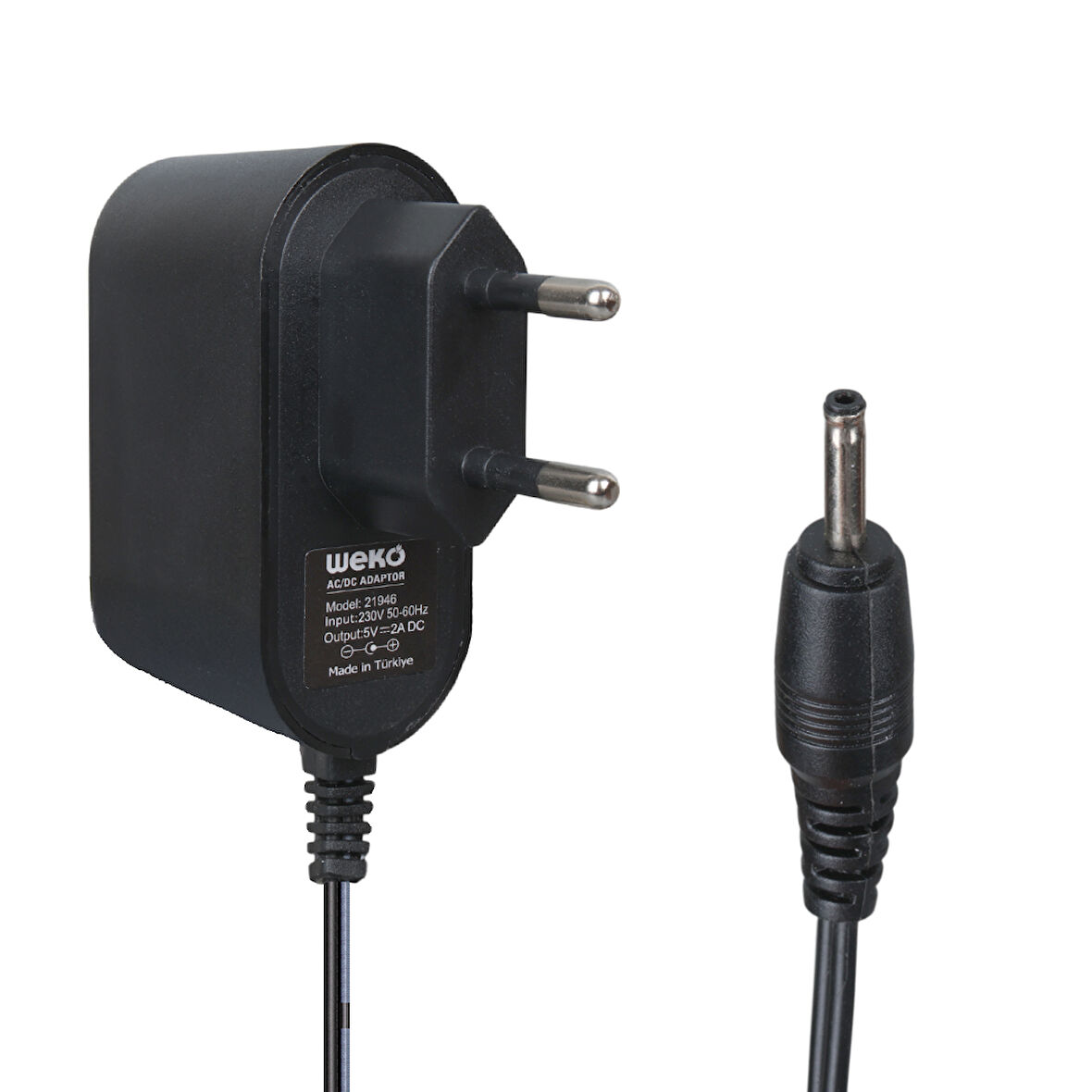 5 VOLT - 2 AMPER 2.5*0.7 İNCE UÇ YERLİ ÜRETİM PRİZ TİPİ TABLET PC ADAPTÖRÜ (2818)