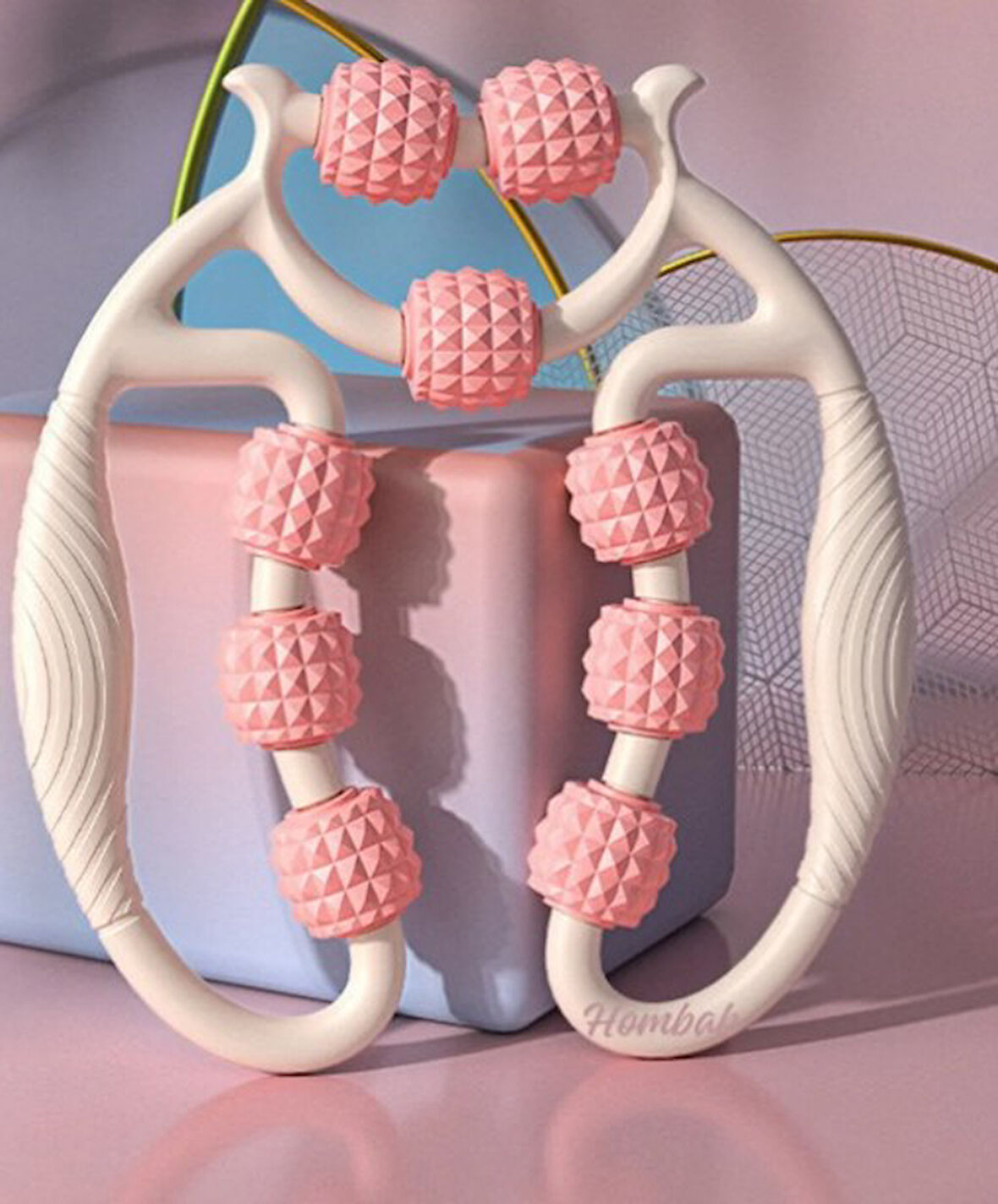Selülit Masaj Aleti 9 Tekerlekli Lenf Drenaj Rulosu (2818)