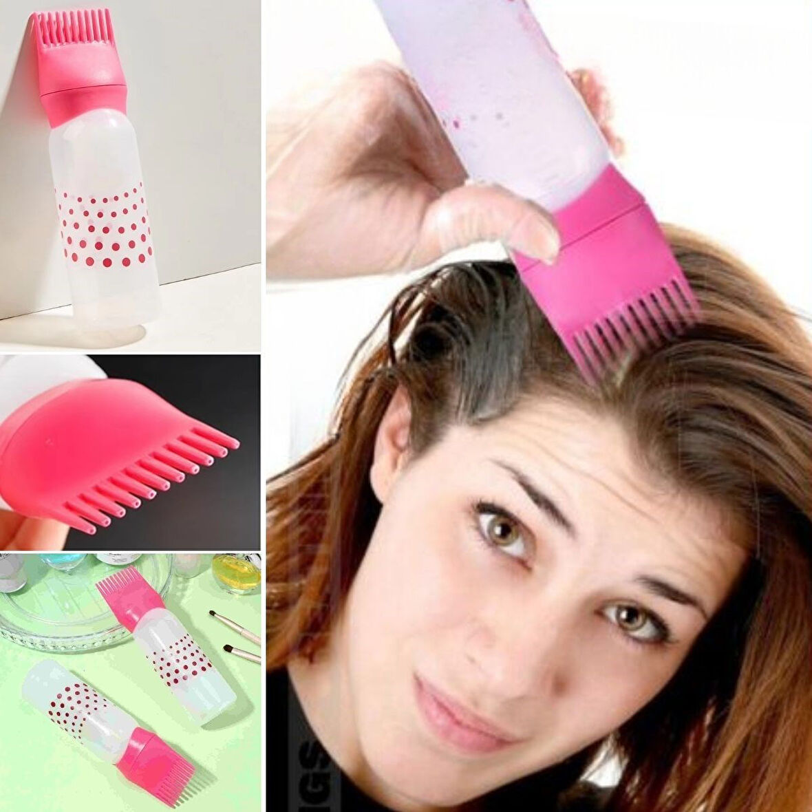 Saç Boyama Aparatı Taraklı Saç Bakımı Krem Saç Yağı Uygulama Aparatı (2818)