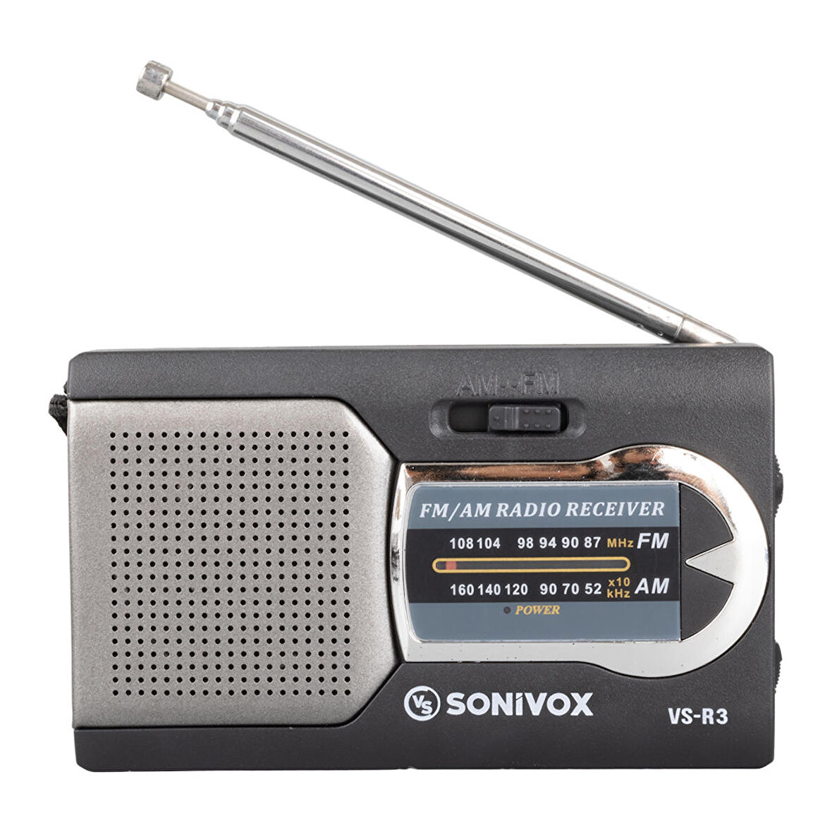 SİYAH RENK CEP TİPİ ANALOG FM RADYO VS-R3 (2818)