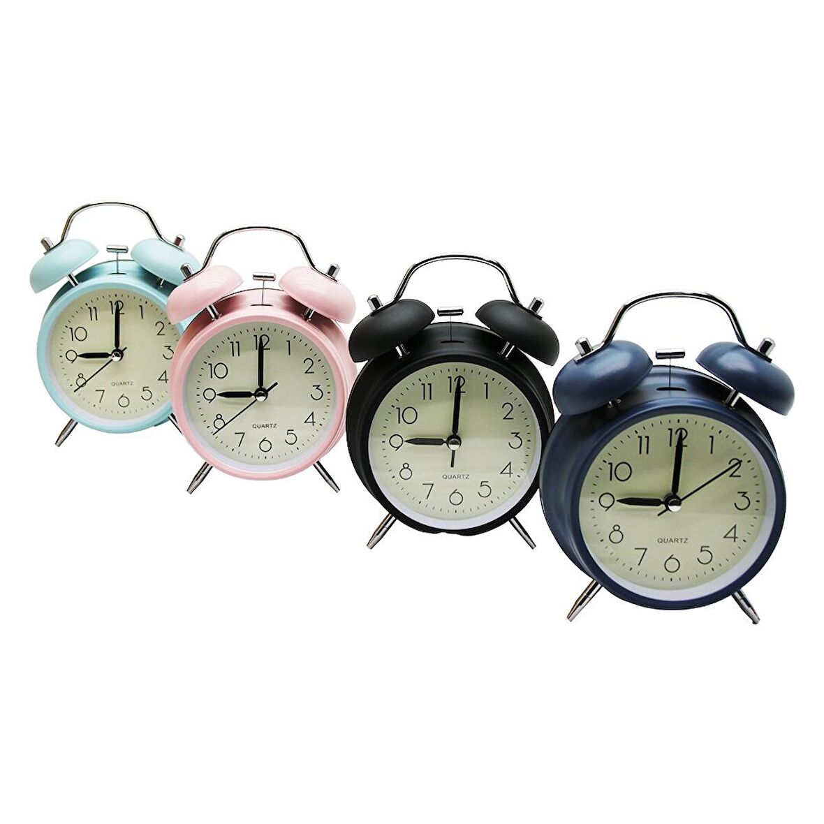 ALARM CLOCK BÜYÜK MAT RENKLİ MASA ÇALAR SAAT (2818)