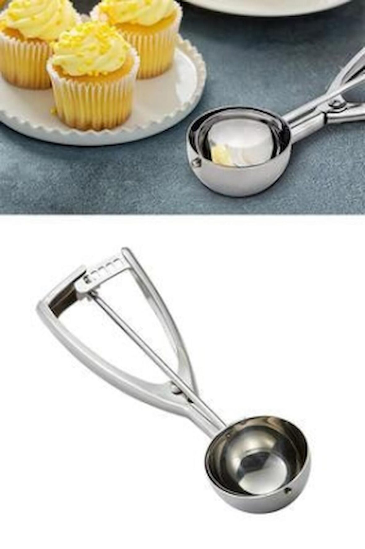 ICE CREAM SCOOP AYARLI METAL DONDURMA KAŞIK (2818)