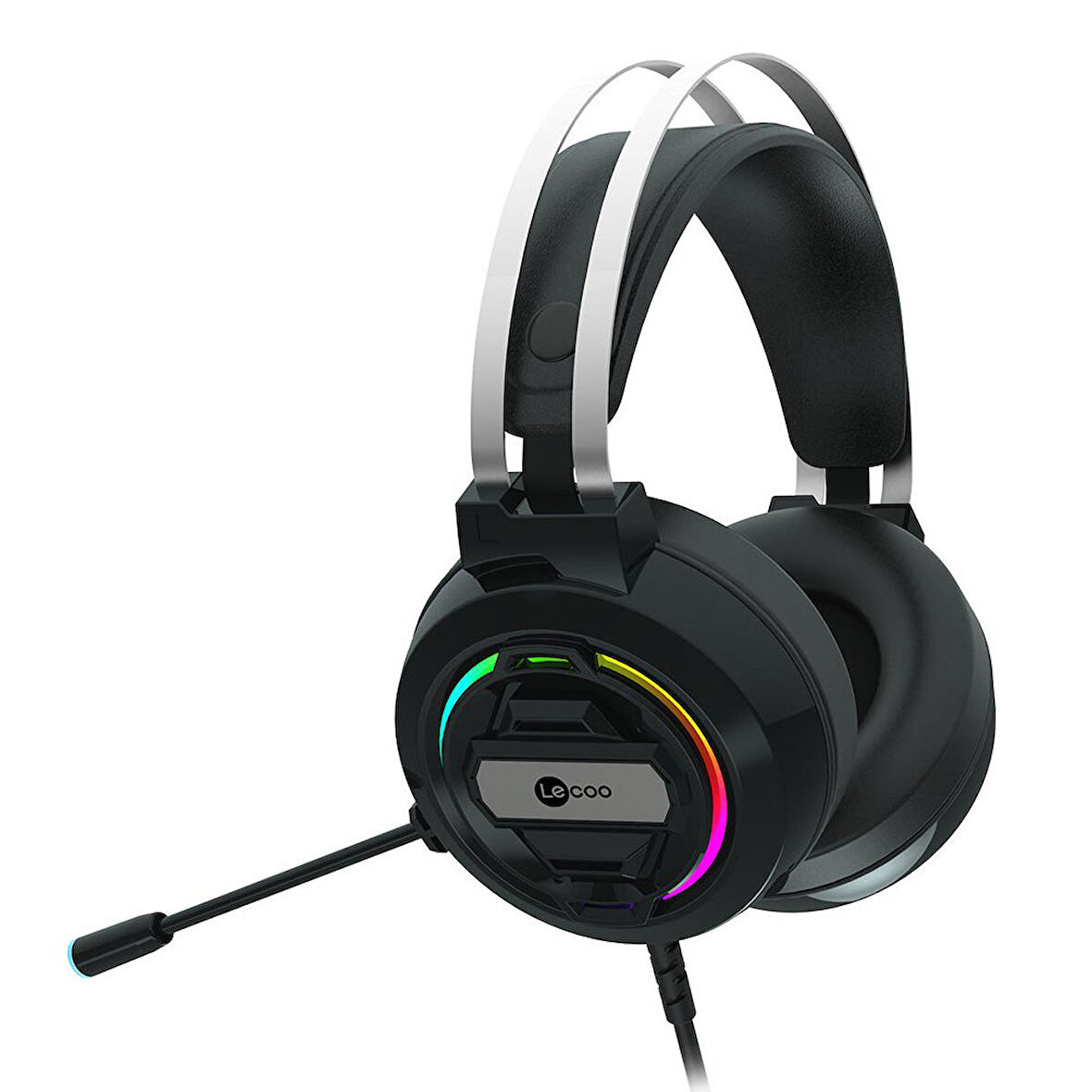 LENOVO LECOO HT401 USB 2.0 KULAK ÜSTÜ RGB GAMİNG OYUNCU KULAKLIK (2818)