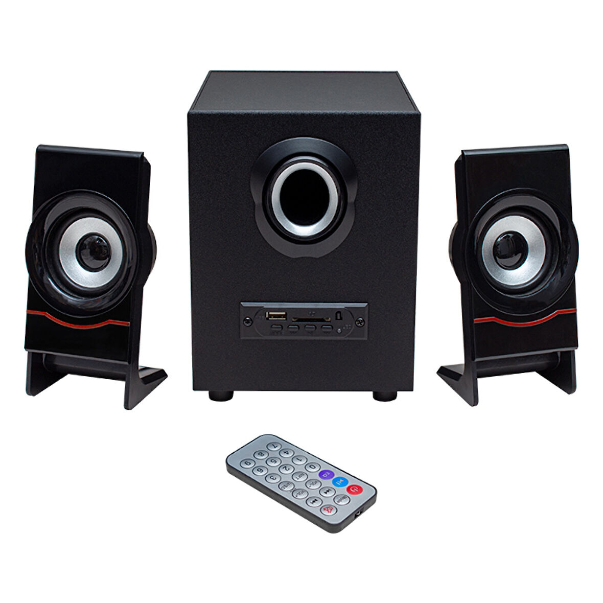 MAGICVOICE MV-4966 USB+TF CARD+FM+BT UKLI 2+1 SES SİSTEMİ (2818)