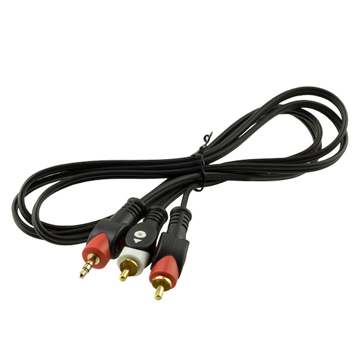 2 RCA ERKEK + 3.5 MM STEREO ERKEK 1.5 METRE 1.KALİTE KABLO (2818)