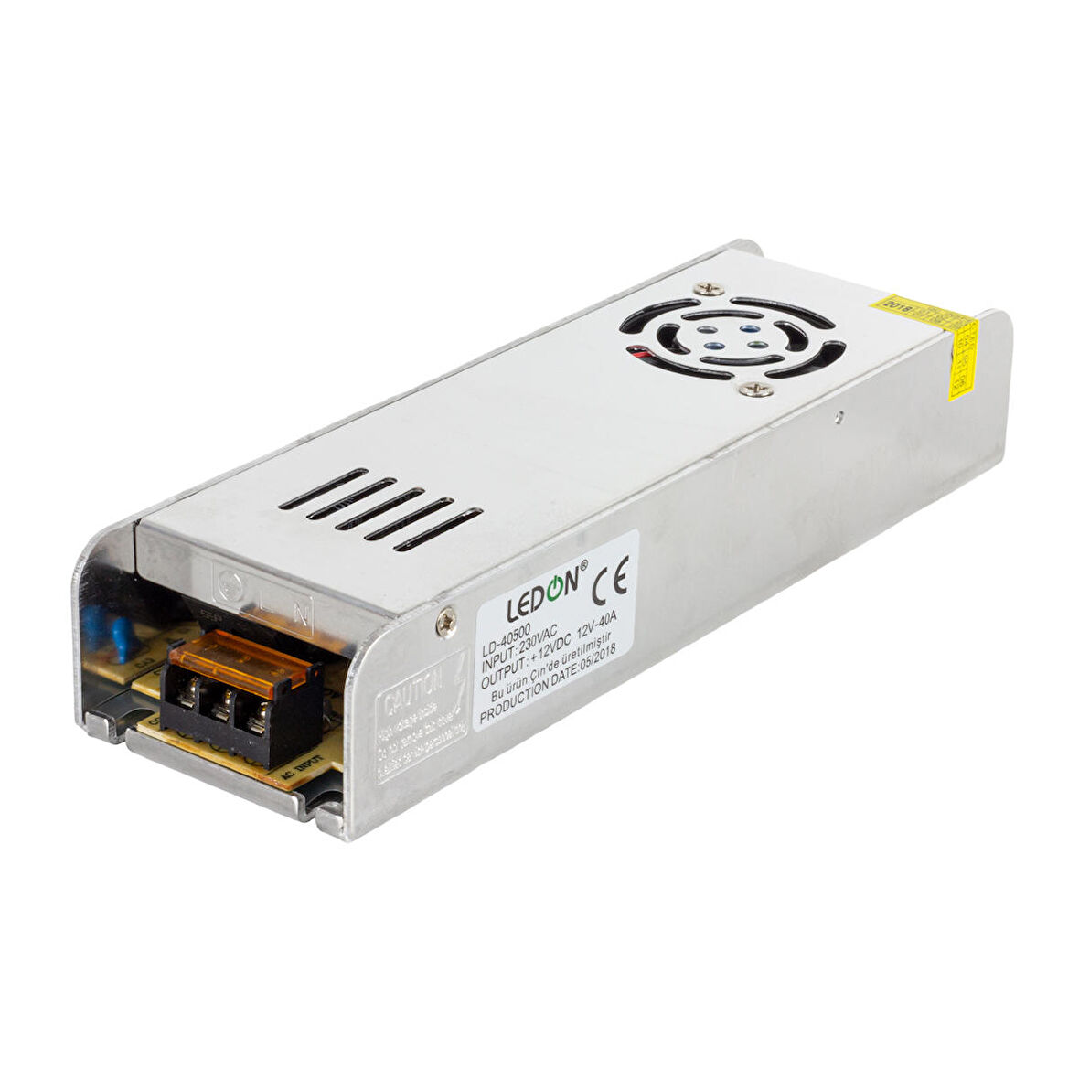 LEDON LD-40500 12V 40A 480W SLİM METAL KASA ADAPTÖR (2818)