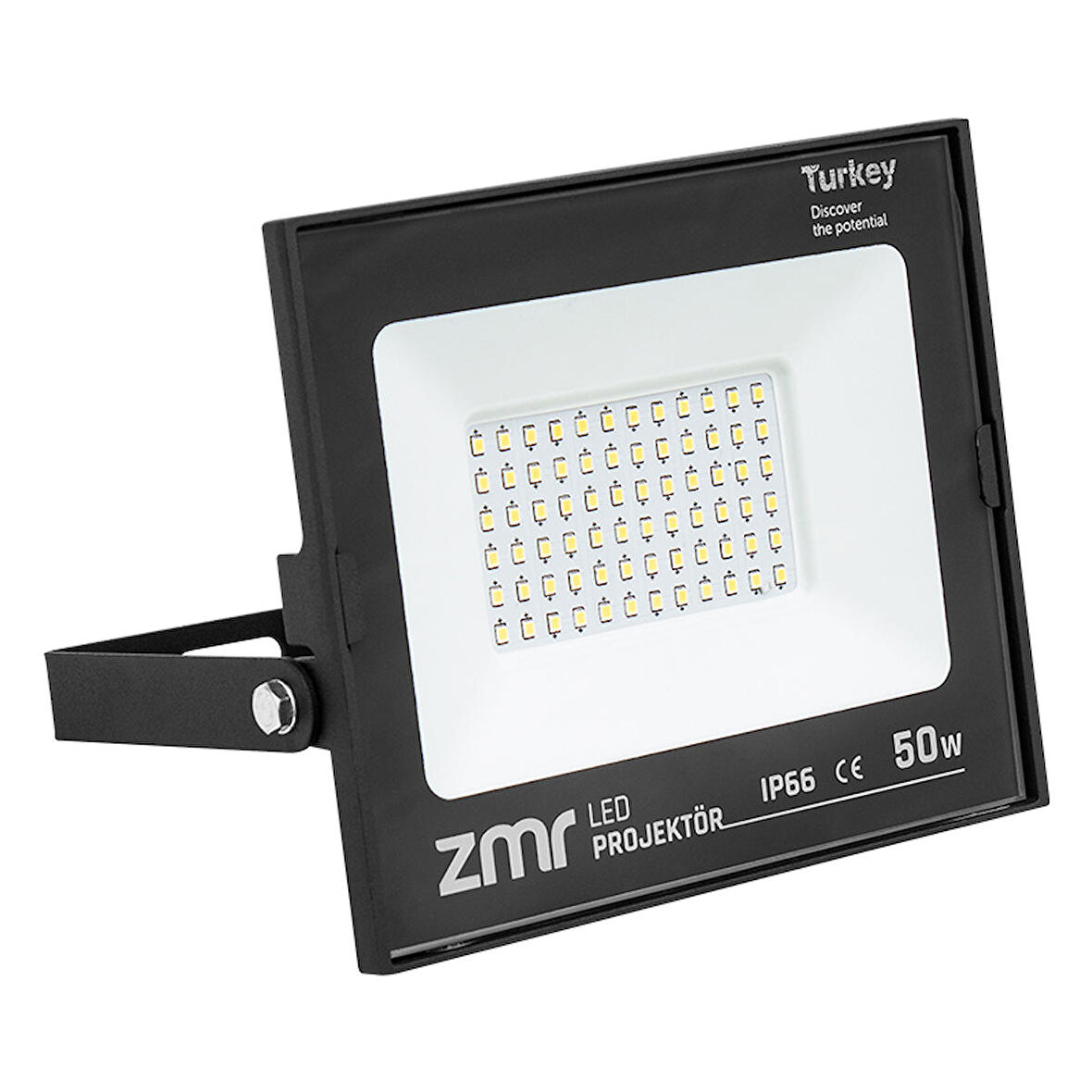 ZMR 50 WATT 6500K IP66 150* IŞIK AÇISI 220 VOLT SİYAH SLİM KASA LED PROJEKTÖR (2818)