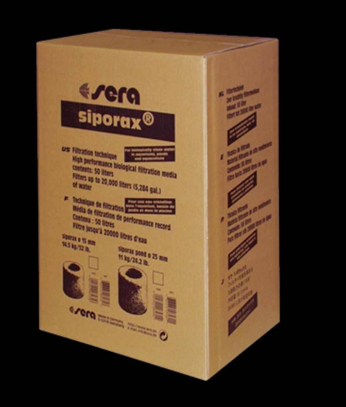 Sera Siporax - 1000 Ml Filtre Malzemesi (Kutusuz) File Hediyeli