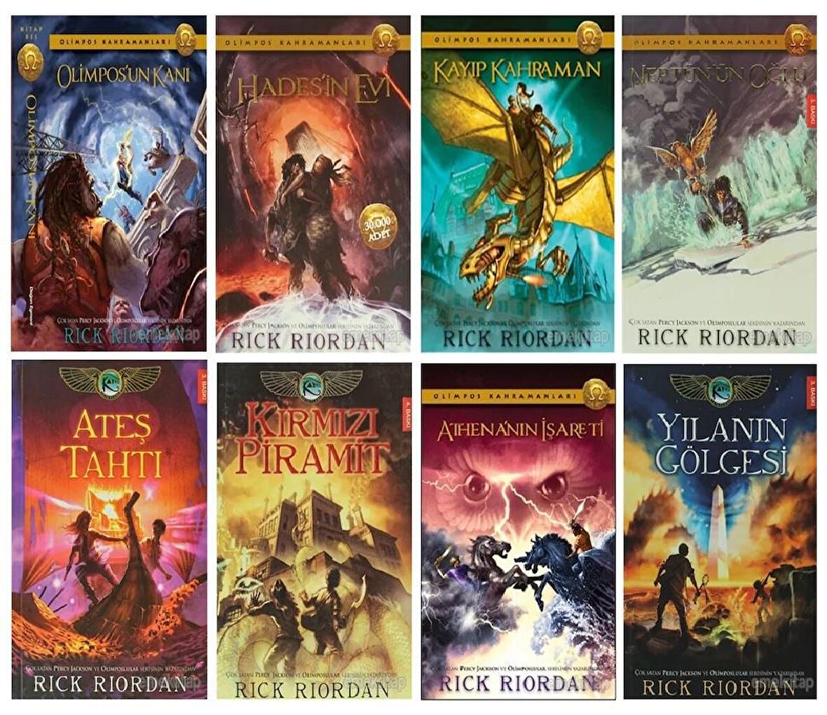 Rick Riordan Olimpos Kahramanları + Kane Günceleri (8 Kitap)