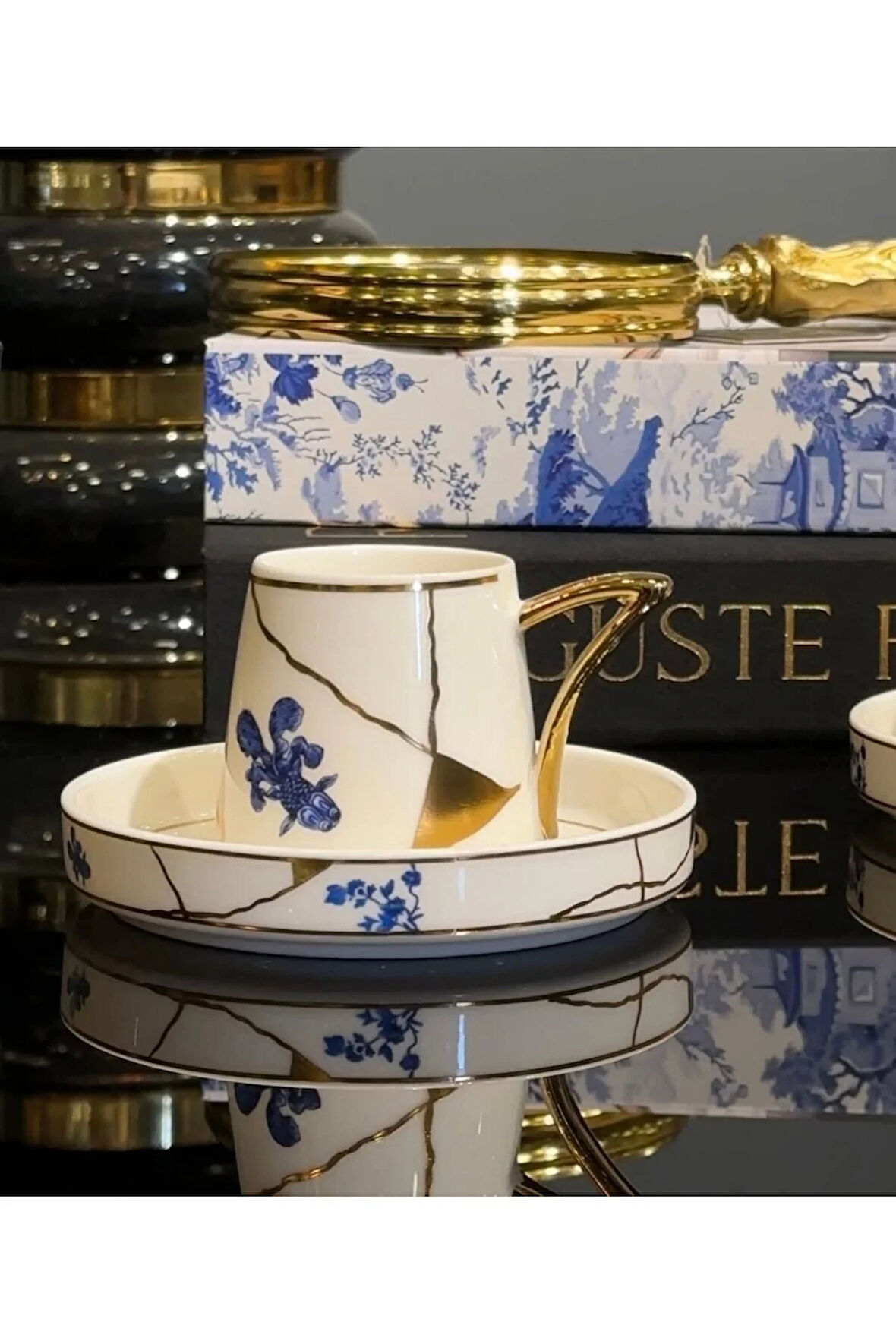 Çırağan Home Pantone Mavi Tasarım Fincan Takımı