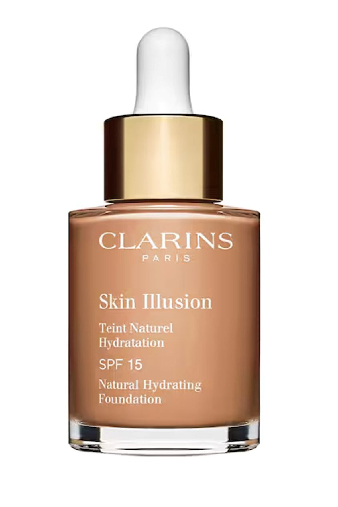 Clarins Skin Illusion SPF 15 - Nemlendirici Doğal Fondöten 112 Amber 30 ml