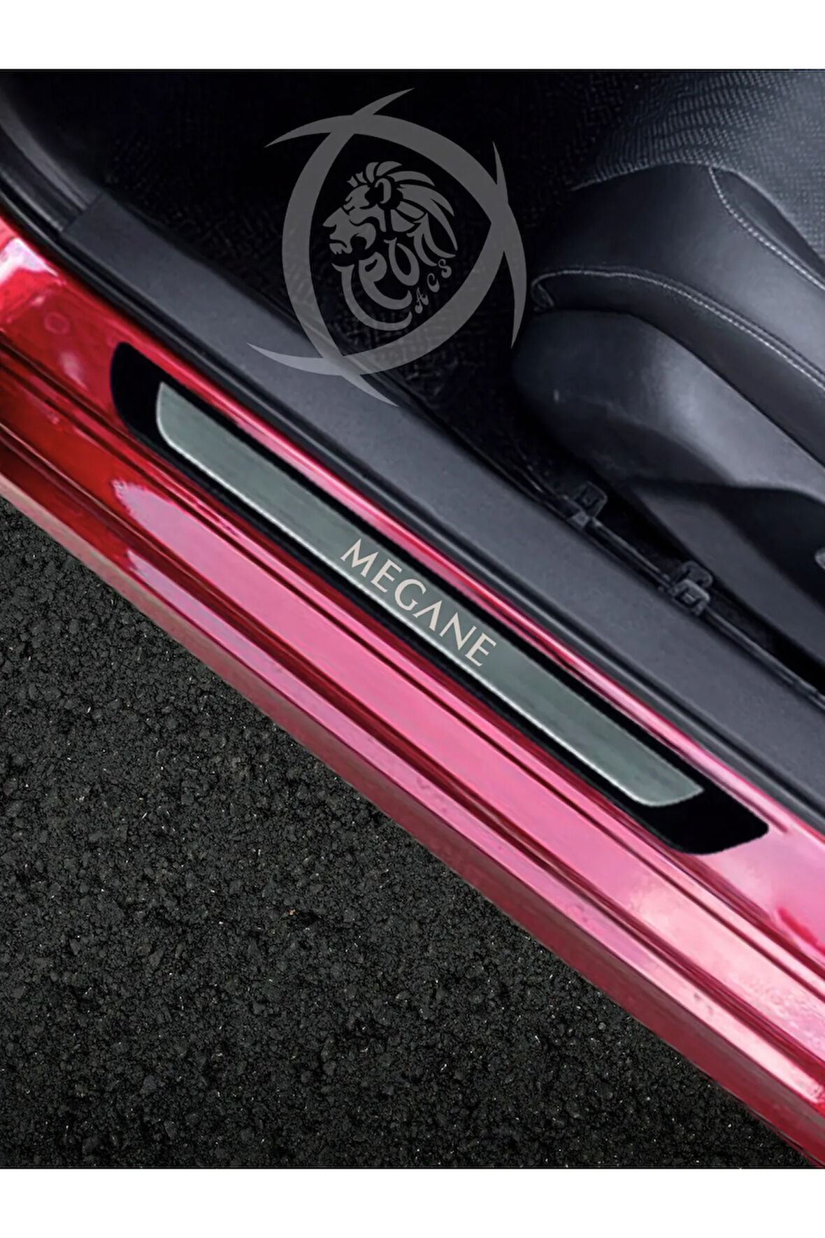 Renault Megane 4 2015 ve Üzeri Modeller Krom Kapı Eşiği 4 Parça Paslanmaz Çelik ABS Çerçeve