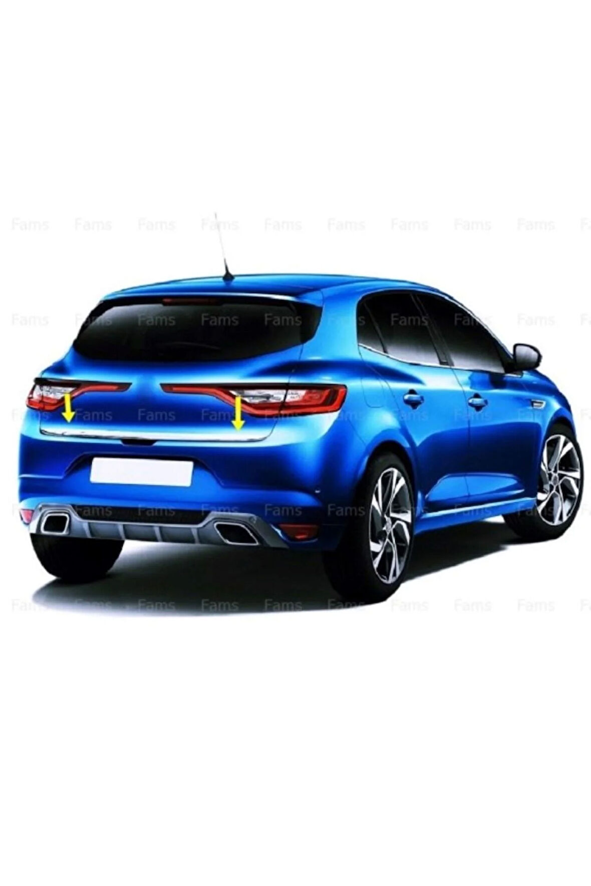 Renault Megane 4 Hb Krom Bagaj Alt Çıtası 2016 Üzeri P. Çelik