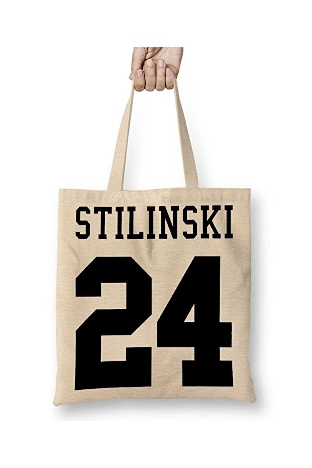 Stilinski 24 Teen Wolf Bez Çanta Uzun Saplı Alışveriş Çantası Plaj Çantası