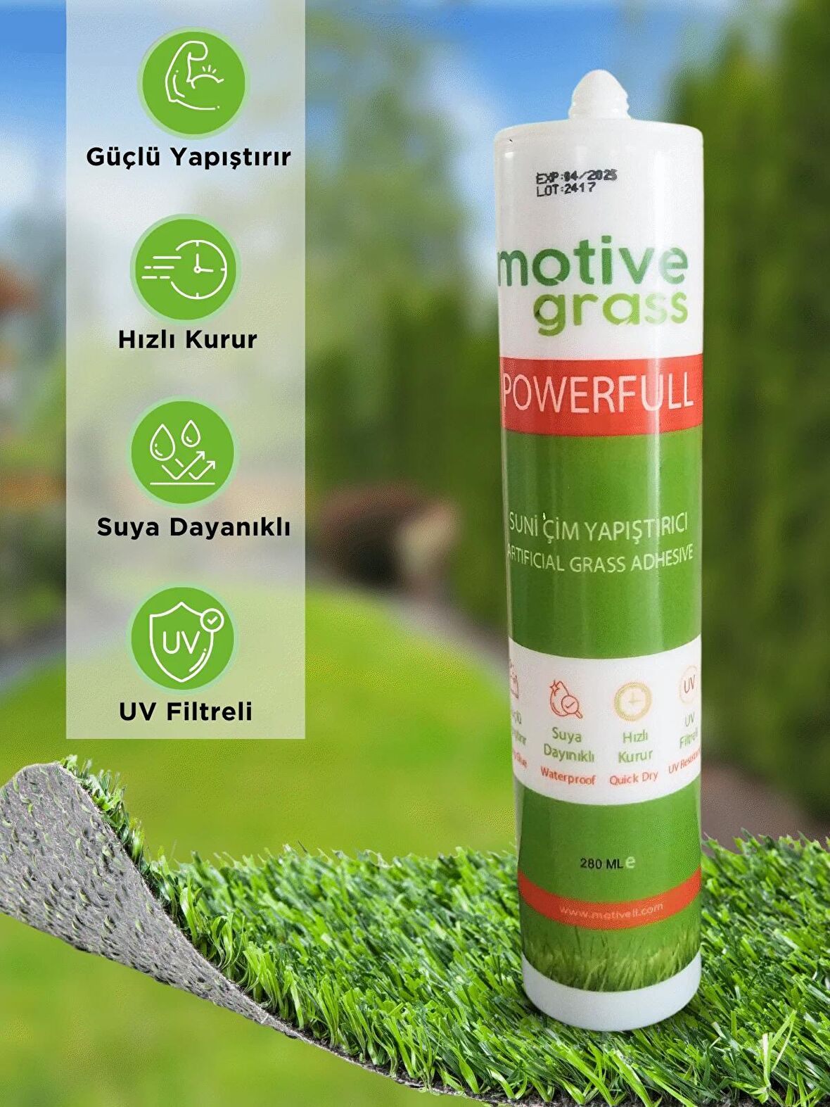 motive grass Powerful Suni Çim Yapıştırıcı 280 ml