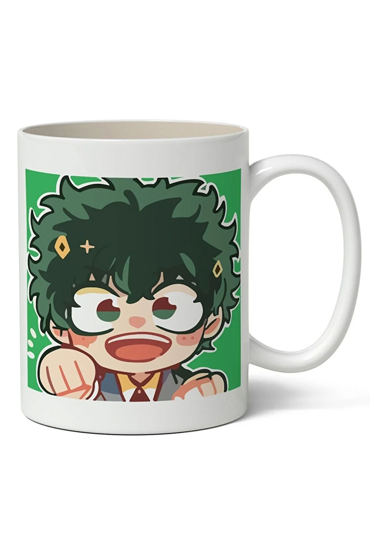 My Hero Academia Deku Anime Baskılı Beyaz Porselen Kupa Bardak