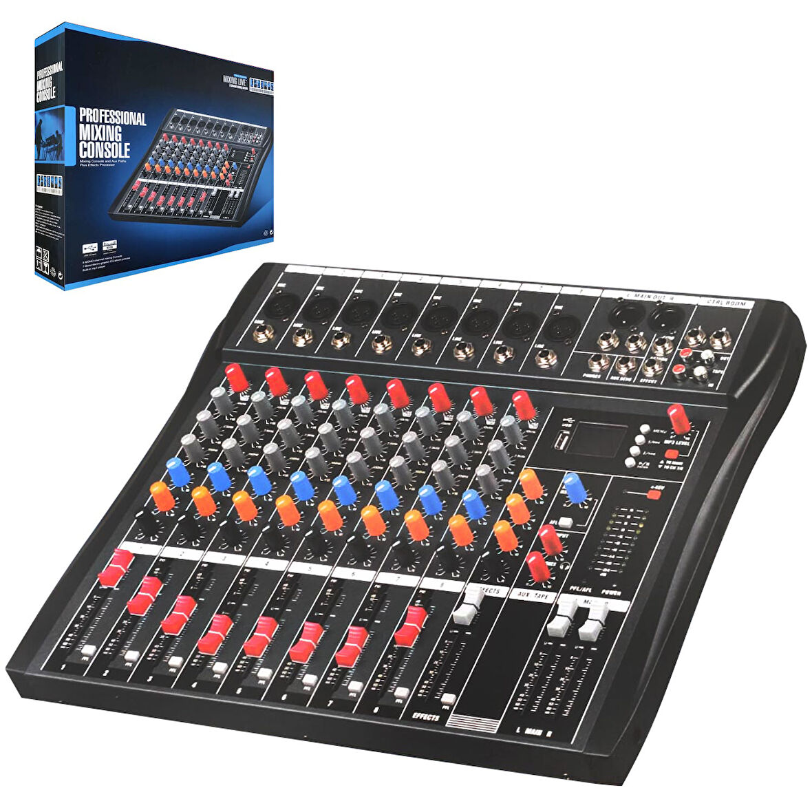NWORK SYNX-8 Deck Mixer 8 Kanal Bluetooth Usb