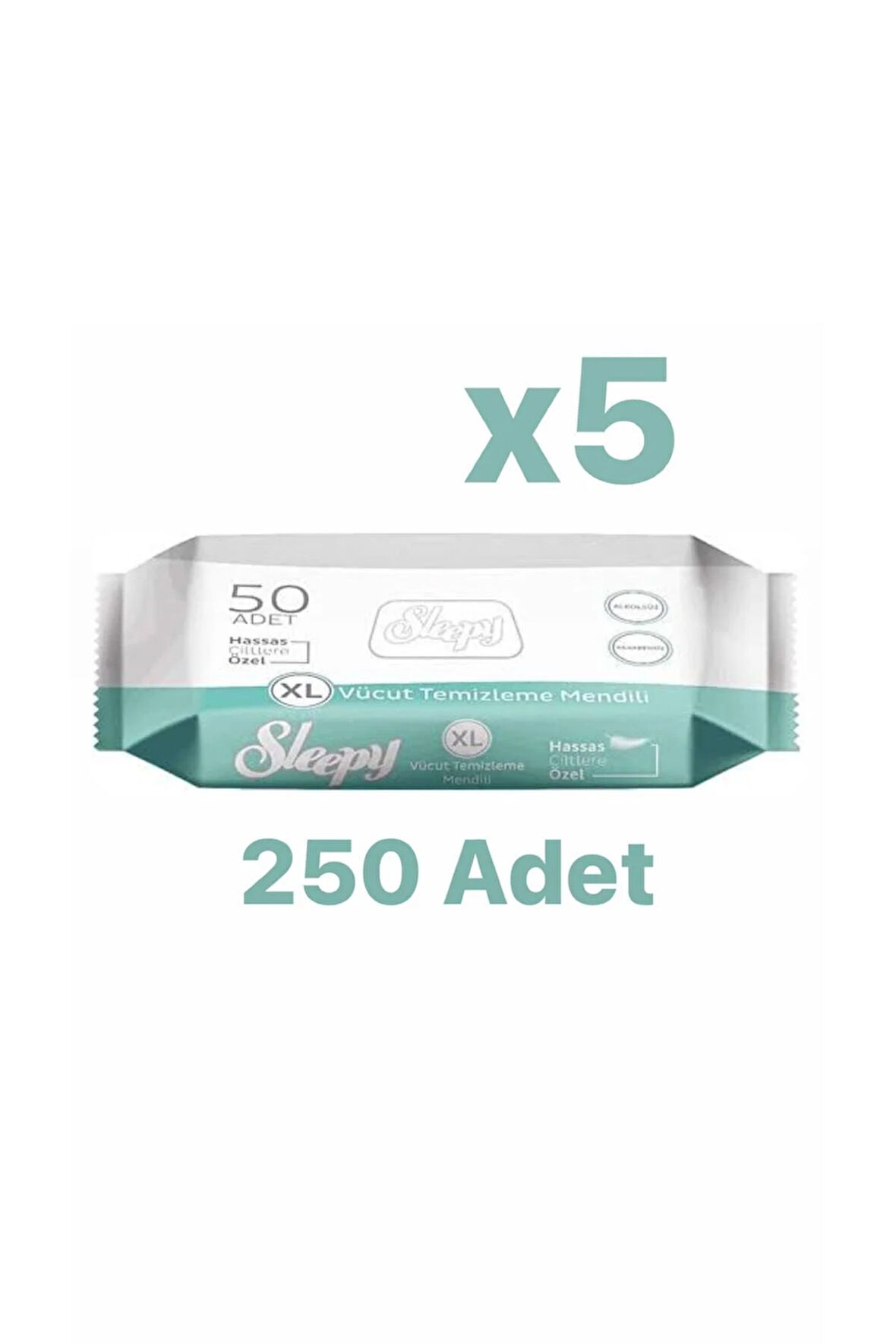 Vücut Temizleme Havlusu, Hasta Perine Havlu, Makyaj Temizleme Mendili 5x50 Adet