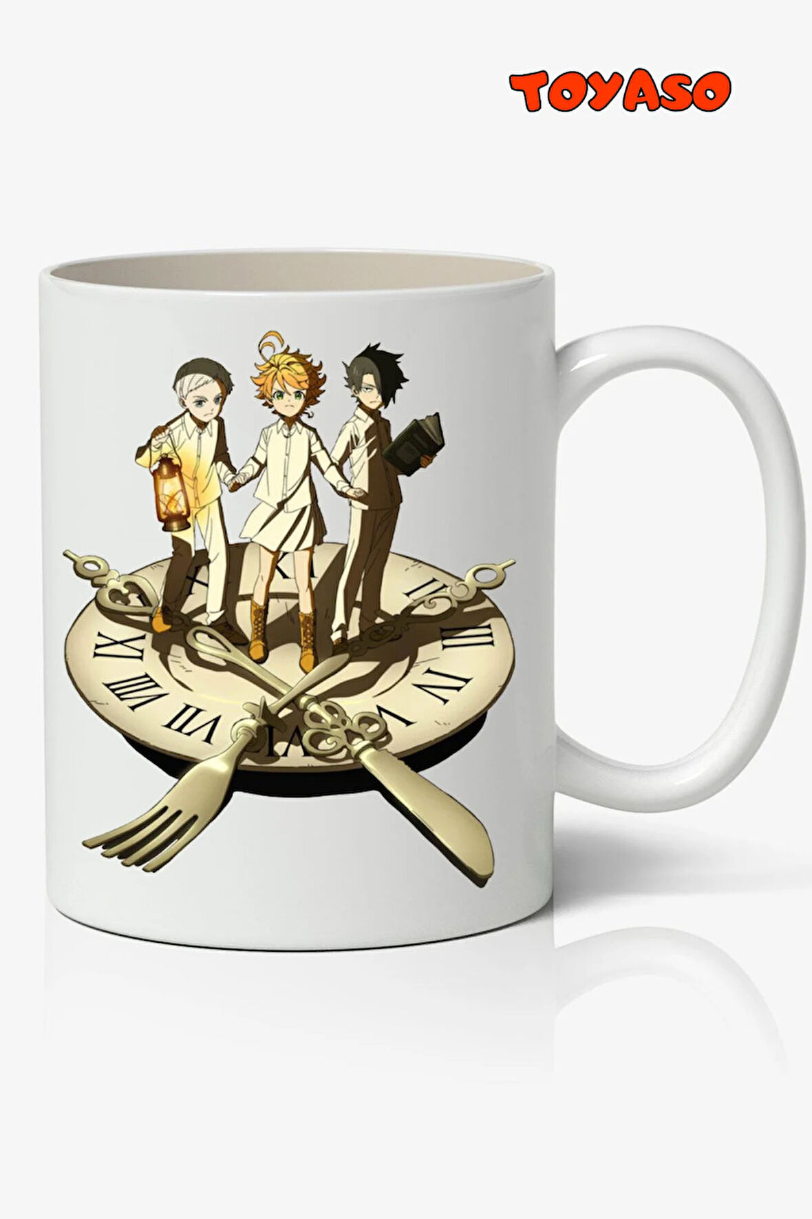 The Promised Neverland Anime Temalı Beyaz Kupa Bardak Sevgiliye Arkadaşa Hediye