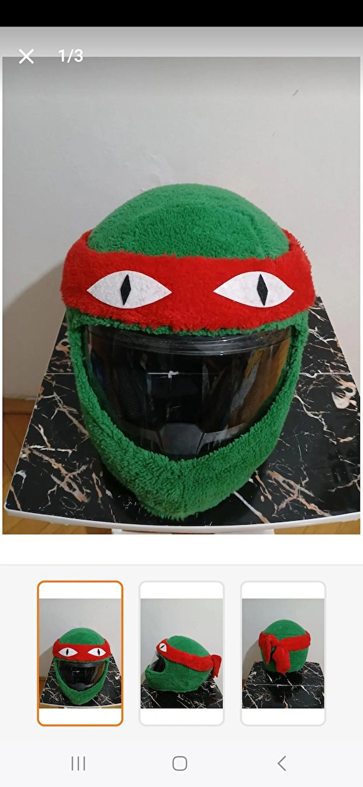 Ninja Kaplumbağa Kask Kılıfı