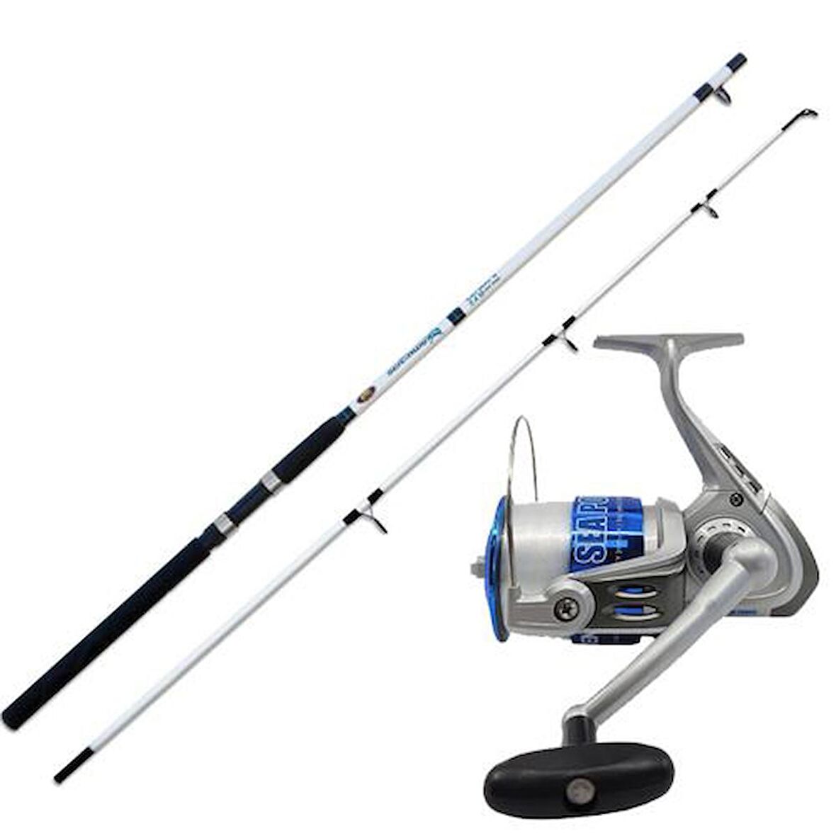 YekOutdoor Tekne Kamışı Seti Lineaeffe Sea Hawk 300cm 100-300gr Tekne Kamışı & Kendo Sea Power 7000 Olta Makinesi