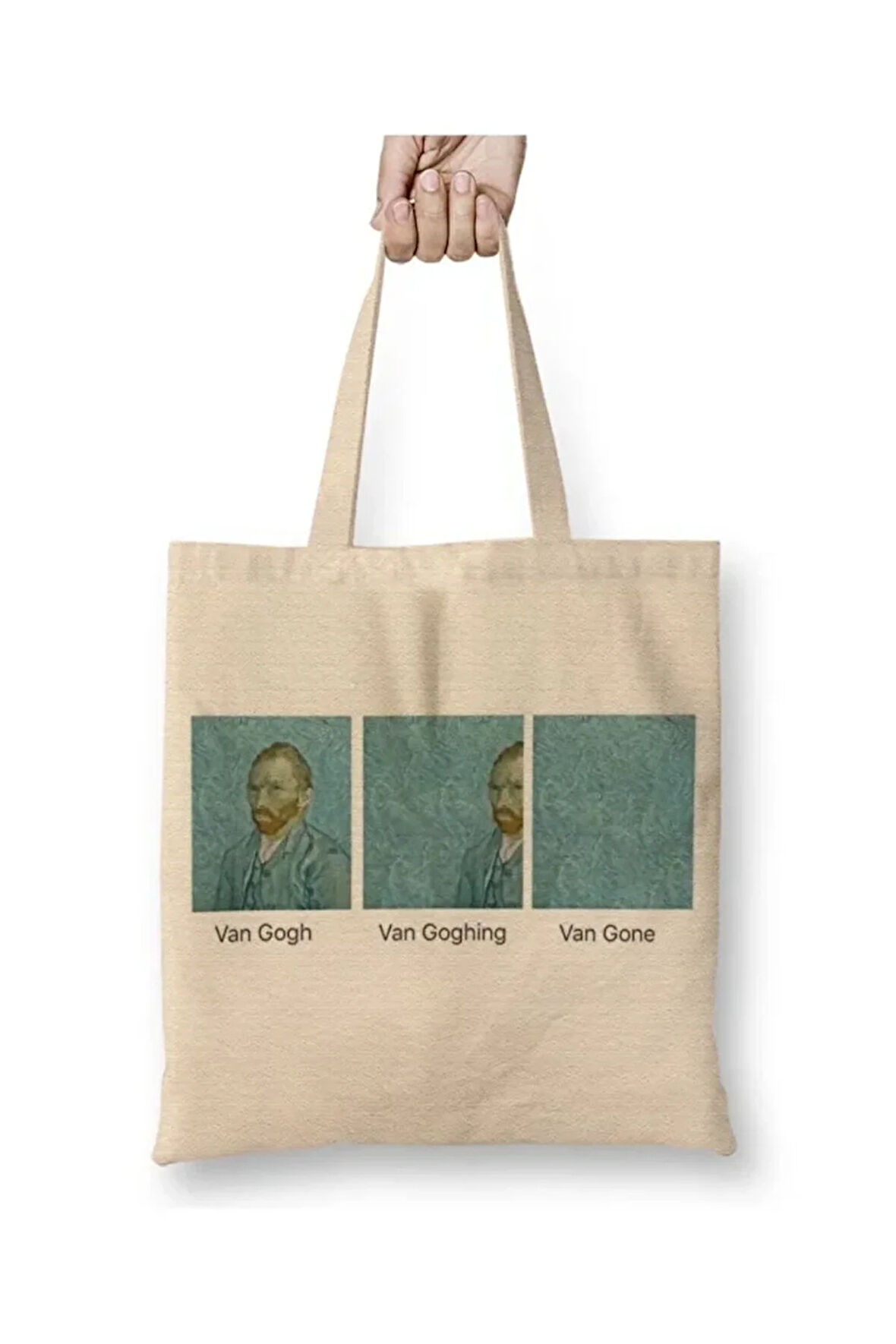 Van Gogh Van Goghing Bez Çanta Uzun Saplı Alışveriş Çantası Plaj Çantası