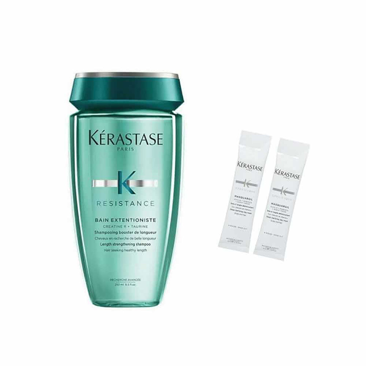 Kerastase Extentioniste Canlancırıcı Şampuan 250 ml + Saç Banyosu Öncesi Kil Maskesi 2 x 10 ml