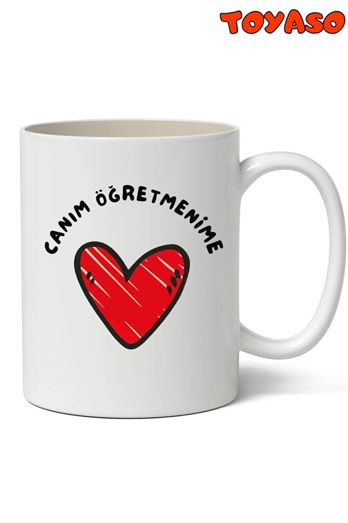 Canım Öğretmenime Temalı Beyaz Kupa Bardak Öğretmenler Günü Hediyelik Kupa