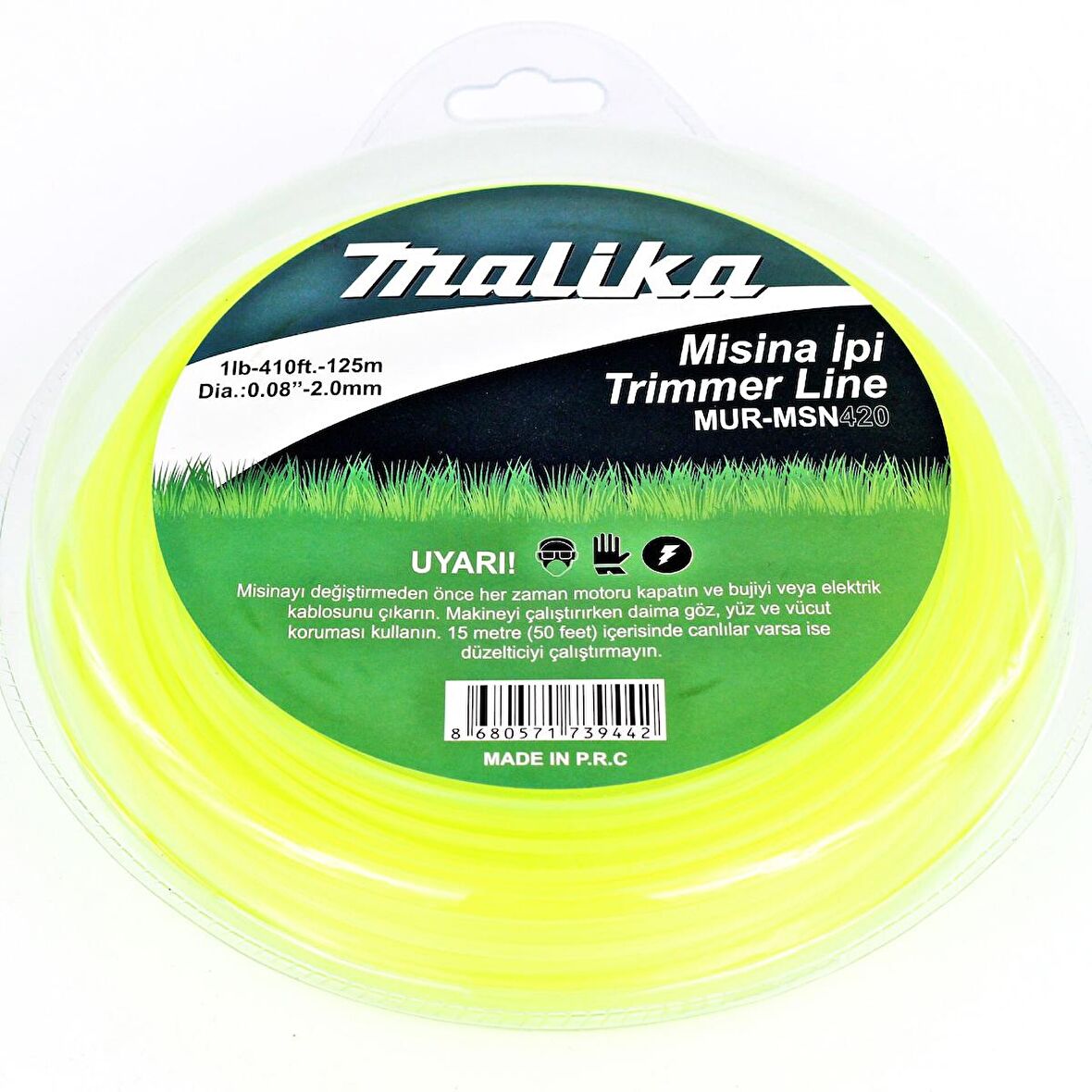 YUVARLAK MİSİNA / TIRPAN / 2 mm / 125 Metre / MALİKA /